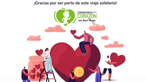 donación anónima a la Asociación Corriendo con el Corazón por Hugo