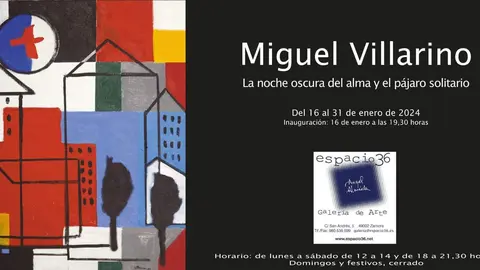cartel exposición Miguel Villarino