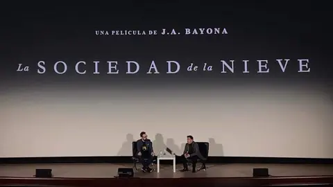 La sociedad de la Nieve, presentación película. Imagen instagram