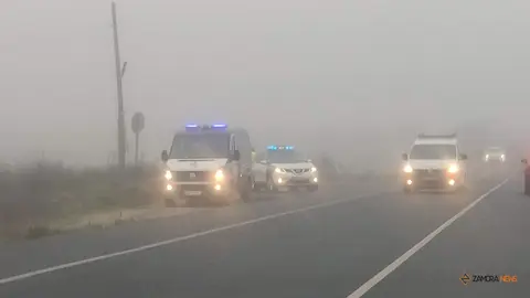 Colisión múltiple en la CL-605