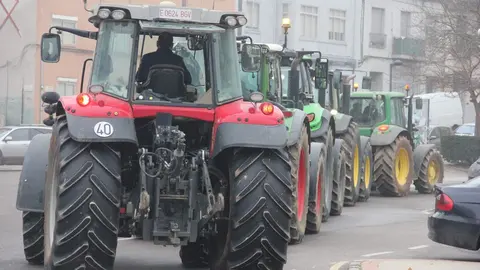 Tractorada por el centro de Zamora