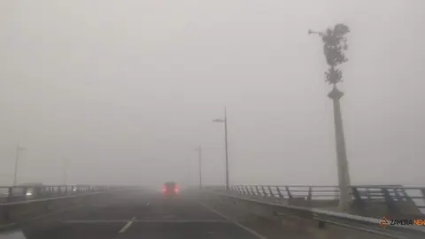 Niebla en la salida de Zamora