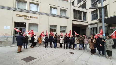 Concentración en Zamora. Imagen cedida