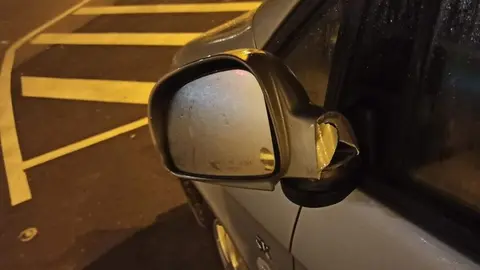 retrovisor roto en Zamora