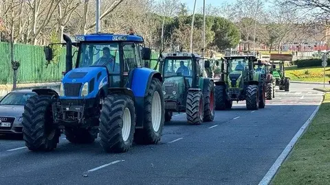 Tractorada en Salamanca. Fotografía: SalamancaRTVAlDía