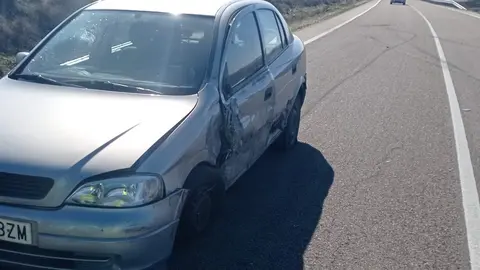 choque lateral. Imagen de archivo