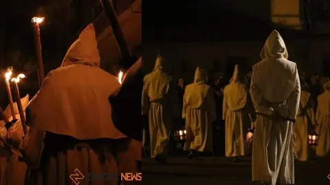 Procesión de la Buena Muerte (izquierda) y del Espíritu Santo (derecha)