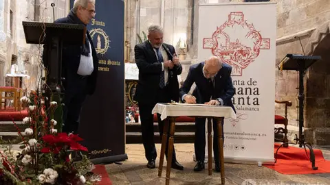 Salamanca y Benavente sellan un hermanamiento por la Semana Santa. Imagen Interbenavente