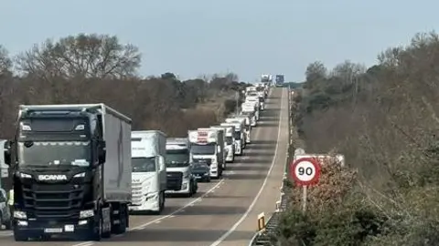 corte de agricultores en Fonfría _2