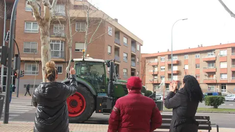 Tractorada con motivo de la manifestación del 9 de febrero