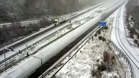 nieve carretera