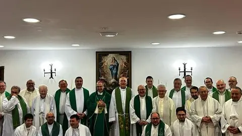 El obispo dirige los ejercicios espirituales para el clero en Jaén