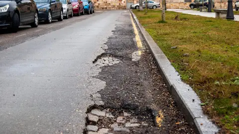 Obras de la red de agua caliente en Zamora