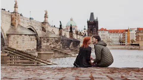 Pareja en Praga