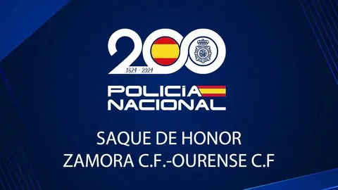 Saque de honor Policía Nacional Zamora