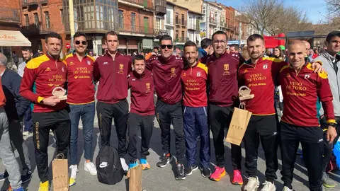 Expedicion del vino toro caja rural a Medina del Campo, Imagen de archivo