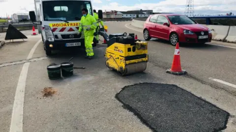 Parcheo A-11 PK 463+250