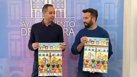 Alberto Alonso y el concejal David Gago