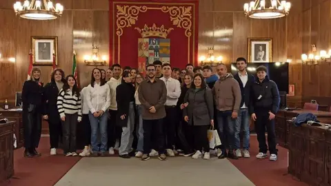 alumnos italianos visitan la Diputación de Zamora