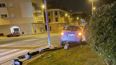 Accidente en avenida de la Frontera de madrugada. Fotografía: CEDIDA