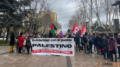 manifestación en favor de Palestina 