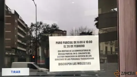 paro en el sector bancario 