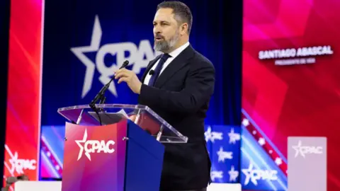 Santiago Abascal durante la Conferencia de Acción Política Conservadora celebrado en Maryland. Fotografía: Vox