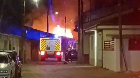 fuego en le predigón
