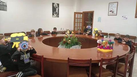 Alumnos del colegio Sagrado Corazón de Zamora