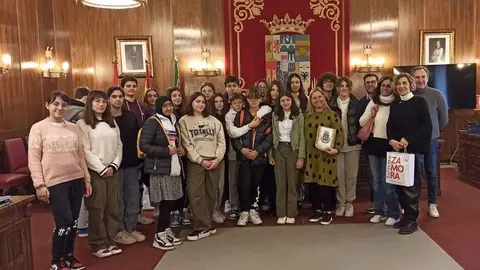 alumnos italianos visitan la Diputación de Zamora