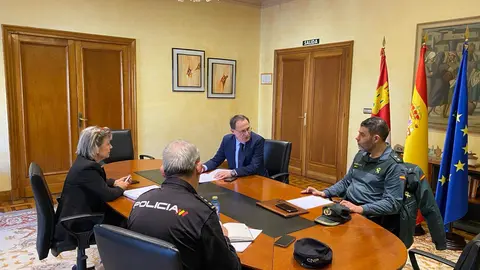 Reunión de coordinación semanal que mantiene con las Fuerzas y Cuerpos de Seguridad del Estado