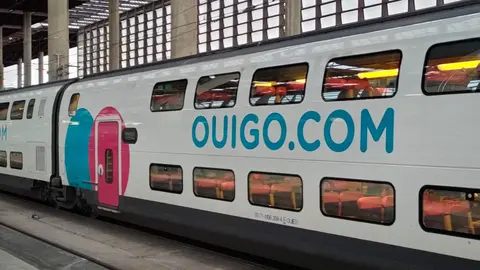 Ouigo en una de las paradas en Madrid, Atocha