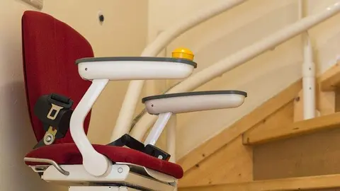 salvaescaleras imagen de archivo