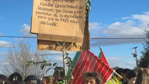 manifestación Villadangos. Imagen AgriPilar