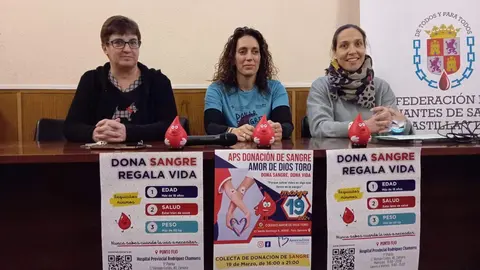 donación de sangre, colegio Amor de Dios Toro