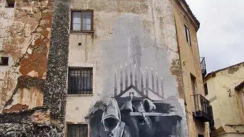 Antiguo mural del Espíritu Santo