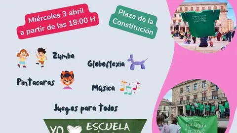 CONVIVENCIA POR LA ESCUELA PÚBLICA. ACTOS DÍA 3 DE ABRIL
