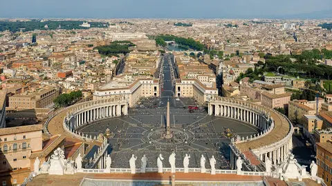 Plaza de San Pedro en el Vaticano