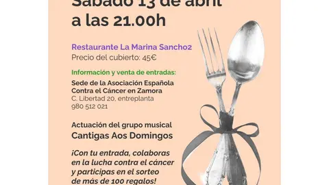 cena benéfica. AECC