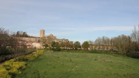 Catedral y Muralla de Zamora desde el Puente de los Poetas_2