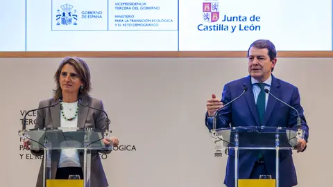 Teresa Ribera y Alfonso Fernández Mañueco