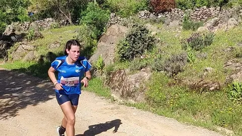 Lucía Maniega, del Benavente Atletismo, en el Campeonato de España