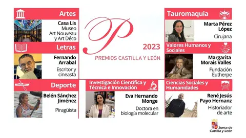 Ganadores de la 40 edición de los Premios Castilla y León