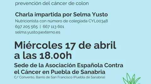 Charla Asociación Española contra el Cáncer en Puebla de Sanabria