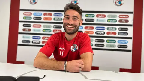 Adrián Mancebo en rueda de prensa. Zamora CF
