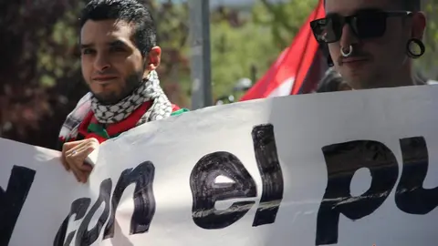 Manifestación contra el genocidio en Palestina