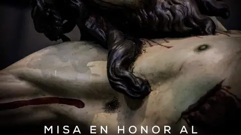 Cartel de la misa que se celebrará en la Catedral