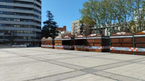 casetas en la Plaza de La Marina día CyL