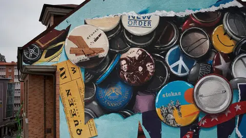 Mural realizado por el artista zamorano David 'Maker' en Langreo, Asturias. Fotografía: CEDIDA