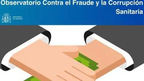 Cartel del Observatorio contra el Fraude y la Corrupción Sanitaria.